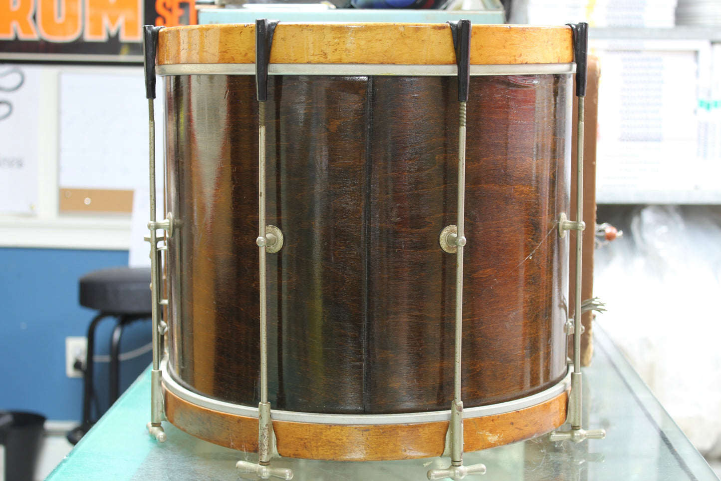 1930's Slingerland 12"x15" Snare Drum in Natural Mahogany