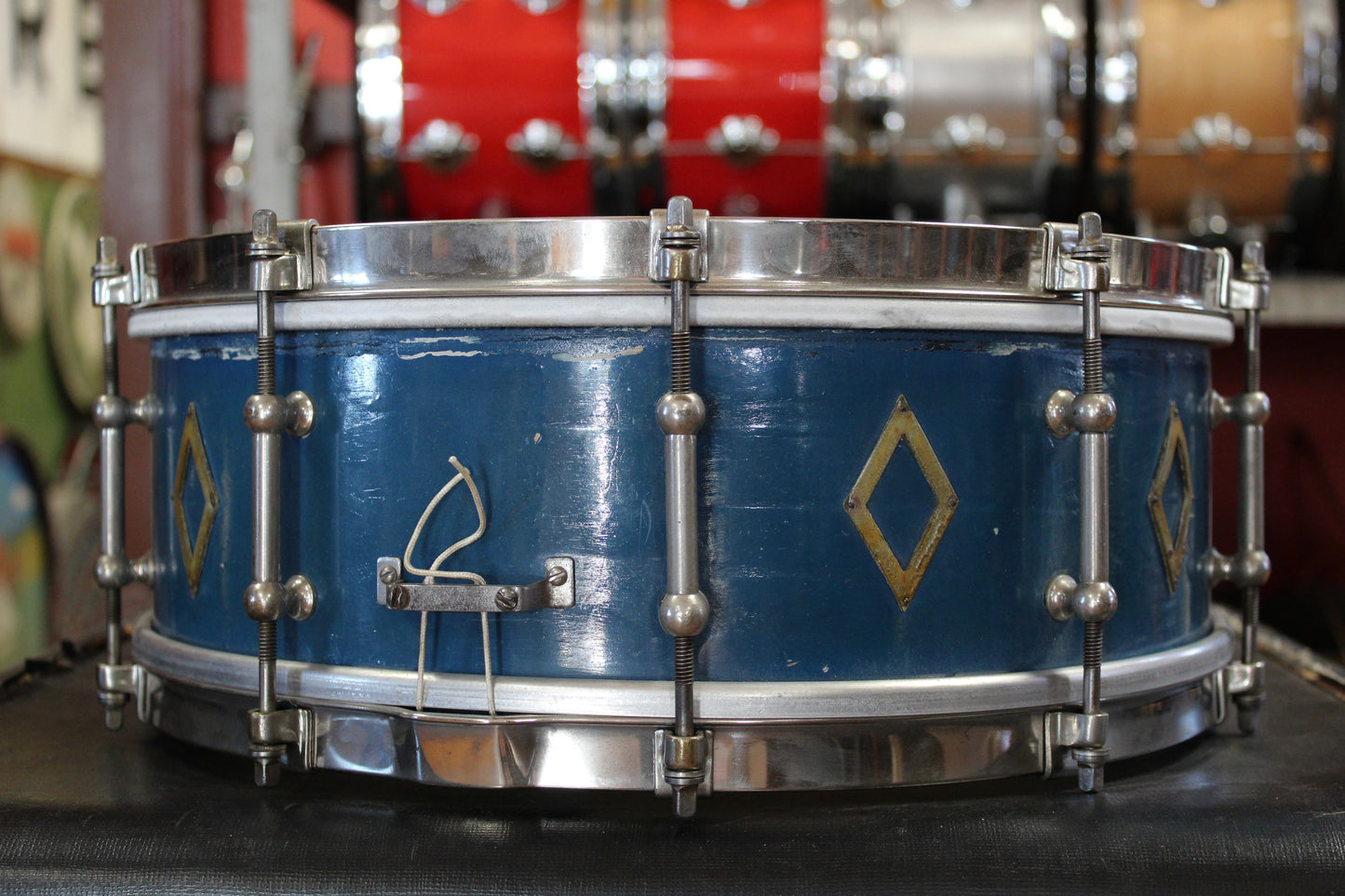 1933 Ludwig 5"x14" Professional Model in 'Hi-Luster Blue'