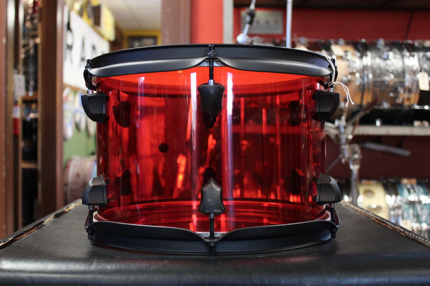 SJC 14x16 and 8x12 Toms Josh Dun Torch Red Acrylic