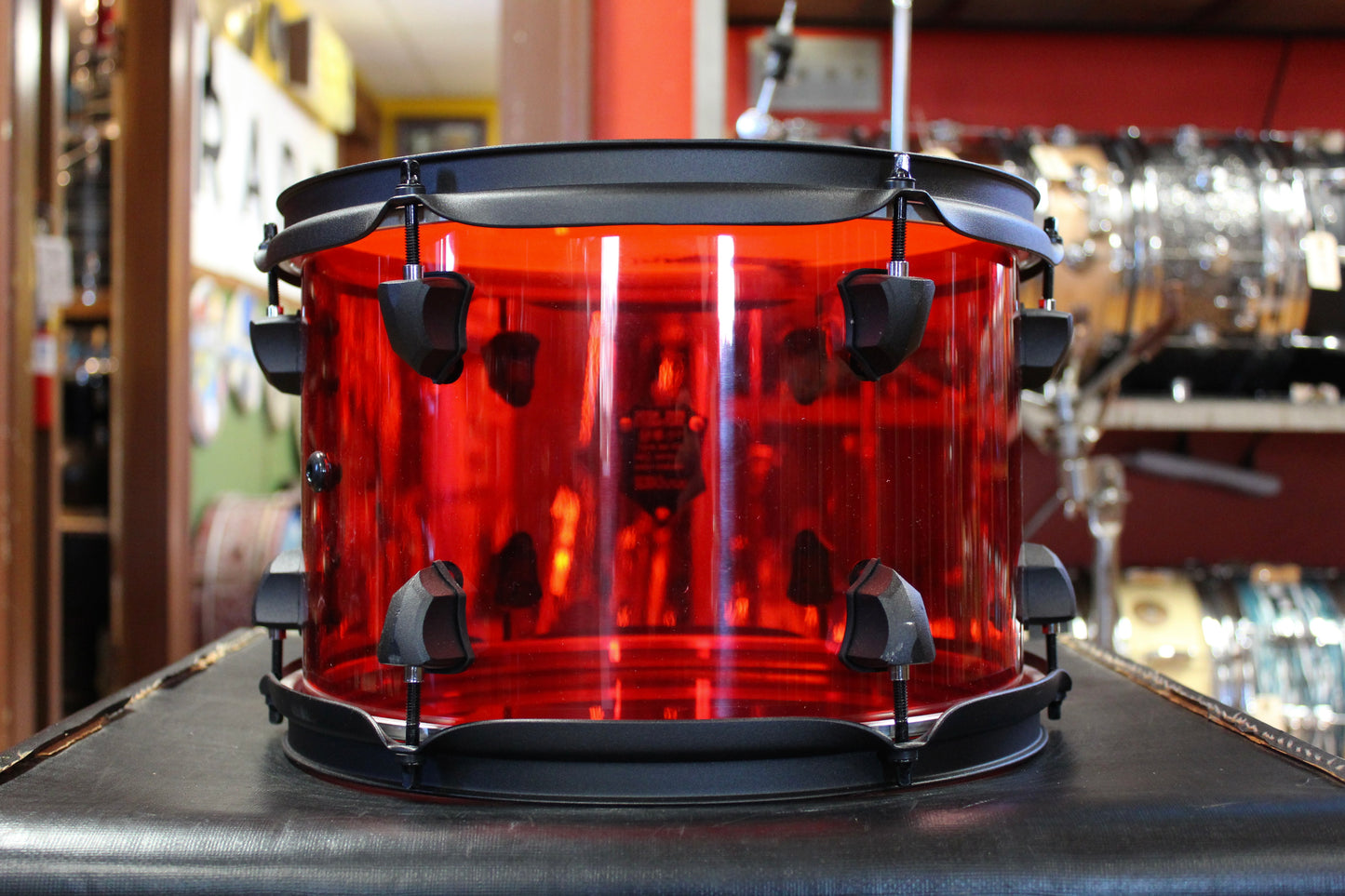 SJC 14x16 and 8x12 Toms Josh Dun Torch Red Acrylic