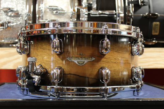Tama Starclassic Maple Exotic 6.5x14 Snare Drum in Natural Pacific Walnut Burst