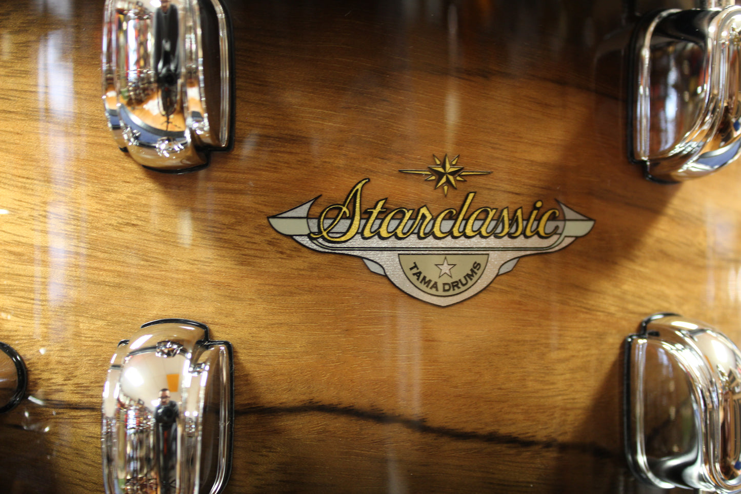 Tama Starclassic Maple Exotic 6.5x14 Snare Drum in Natural Pacific Walnut Burst