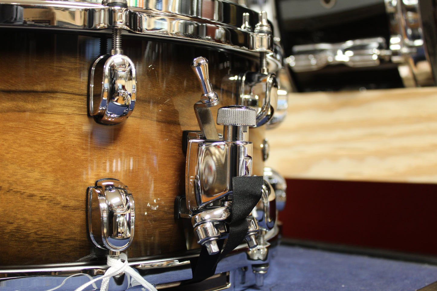 Tama Starclassic Maple Exotic 6.5x14 Snare Drum in Natural Pacific Walnut Burst