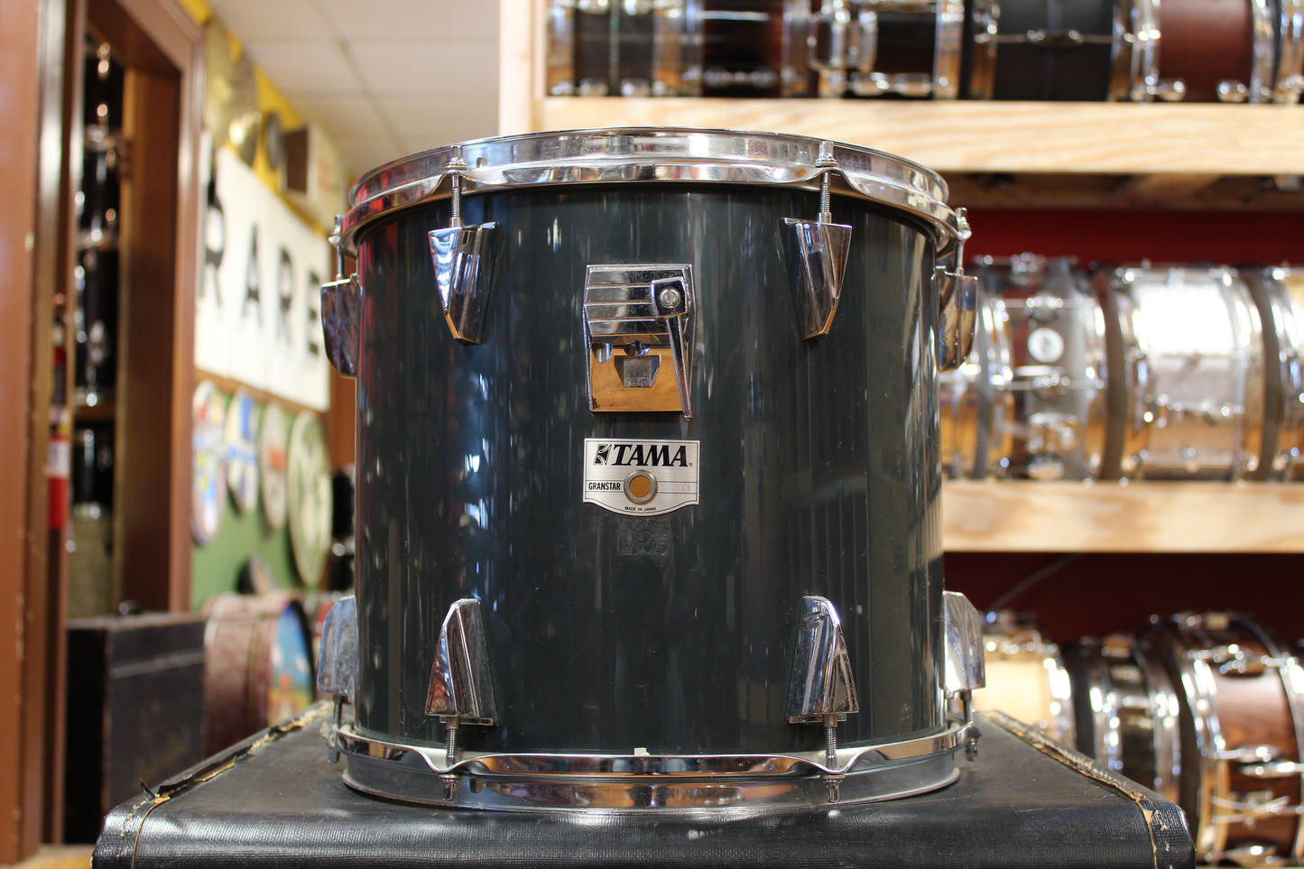 1980s Tama Granstar Outfit in Gun Metallic Grey 16x22 12x13 16x16 16x18