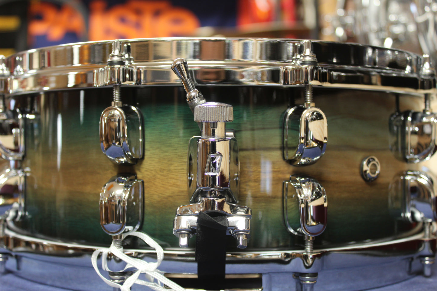 Tama Starclassic Maple Exotic 5.5x14 Snare Drum in Emerald Pacific Walnut Burst