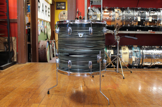 1970s Ludwig 16x16 Standard Floor Tom in Blue Strata