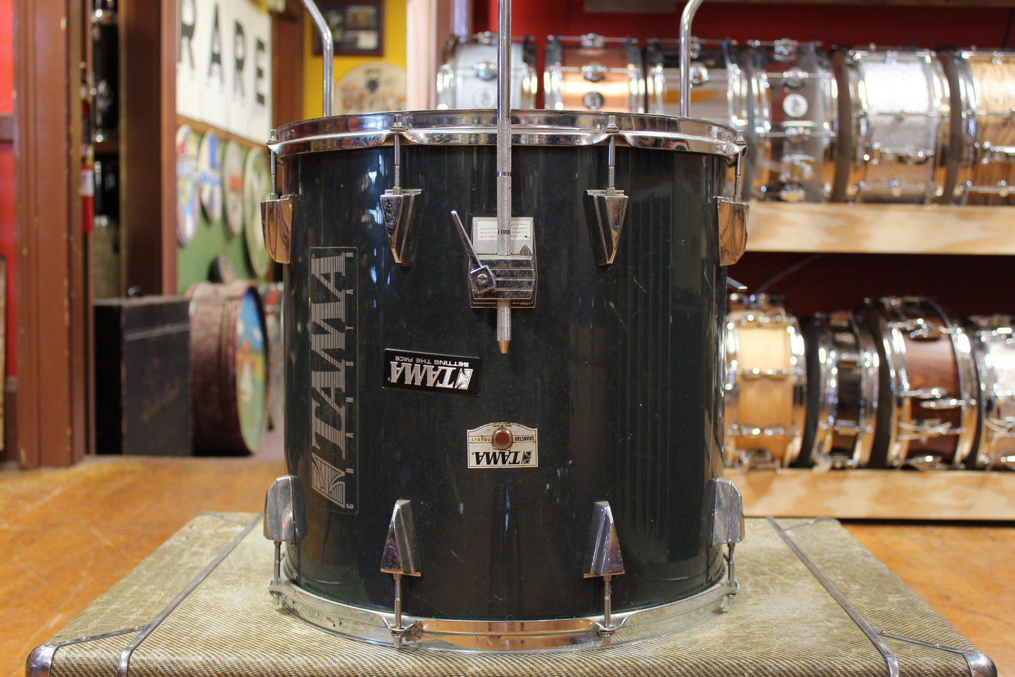 1980s Tama Granstar Outfit in Gun Metallic Grey 16x22 12x13 16x16 16x18