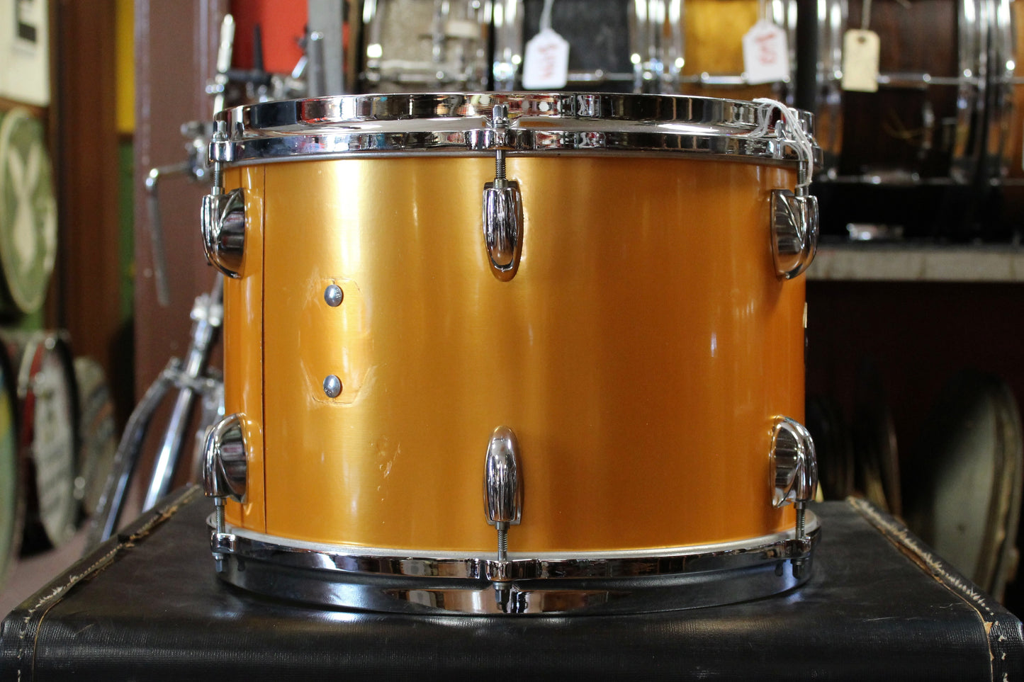 1970's Gretsch Name Brand Outfit in Gold Nitron 14x20 9x13 16x16