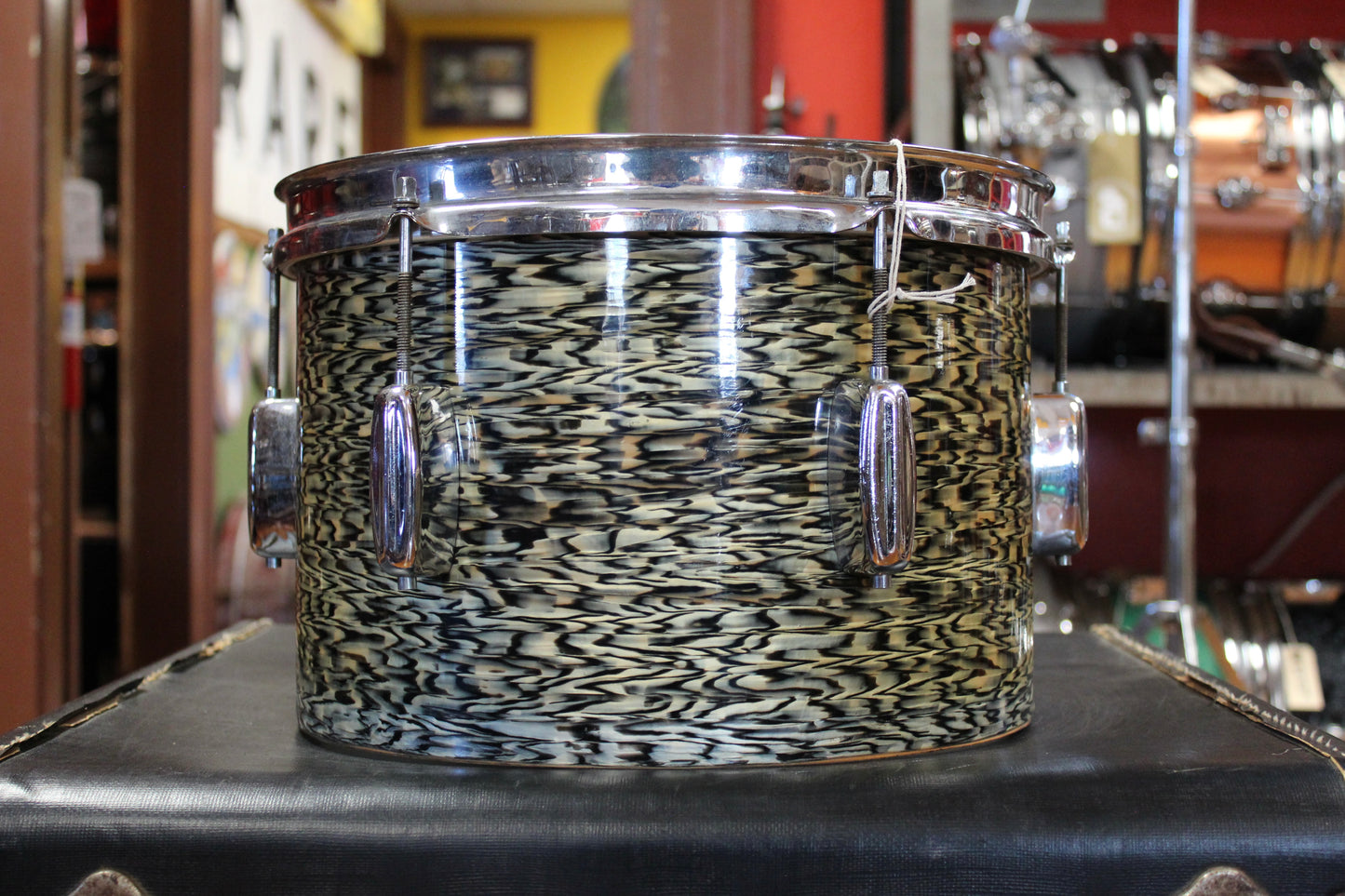 1960s Rogers 8x12 Tower Tom in Black Onyx