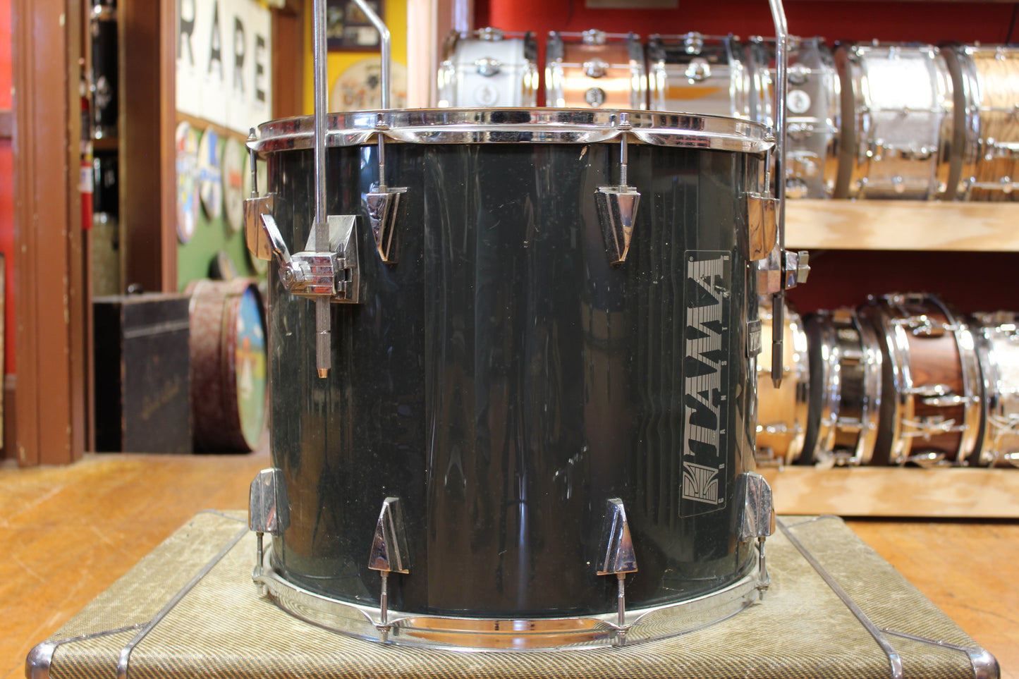 1980s Tama Granstar Outfit in Gun Metallic Grey 16x22 12x13 16x16 16x18