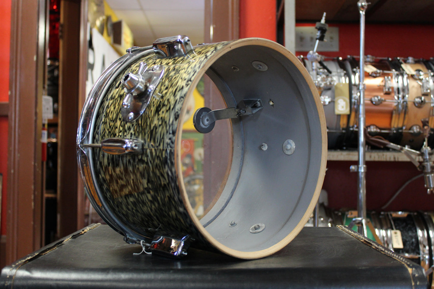 1960s Rogers 8x12 Tower Tom in Black Onyx