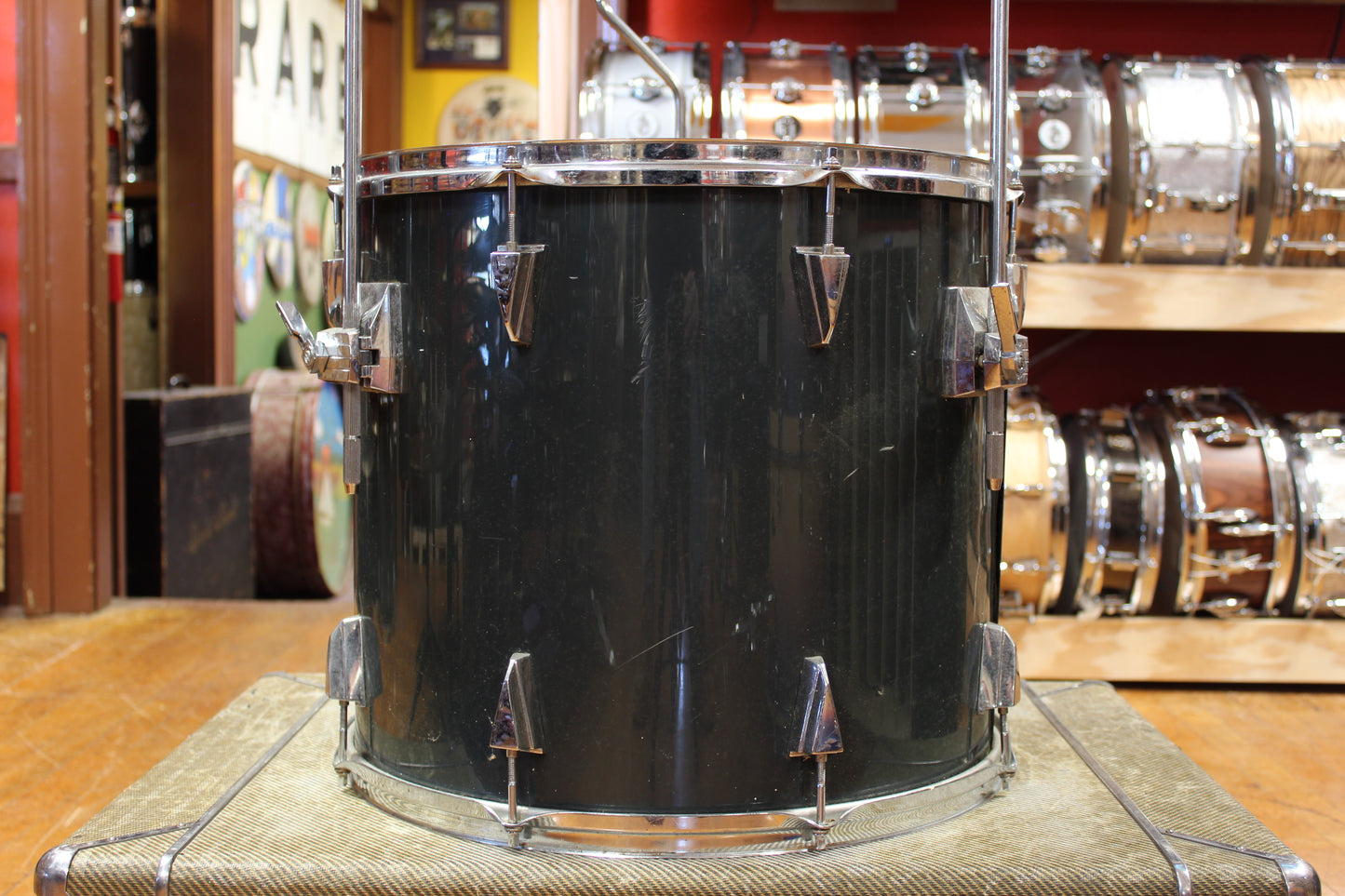 1980s Tama Granstar Outfit in Gun Metallic Grey 16x22 12x13 16x16 16x18