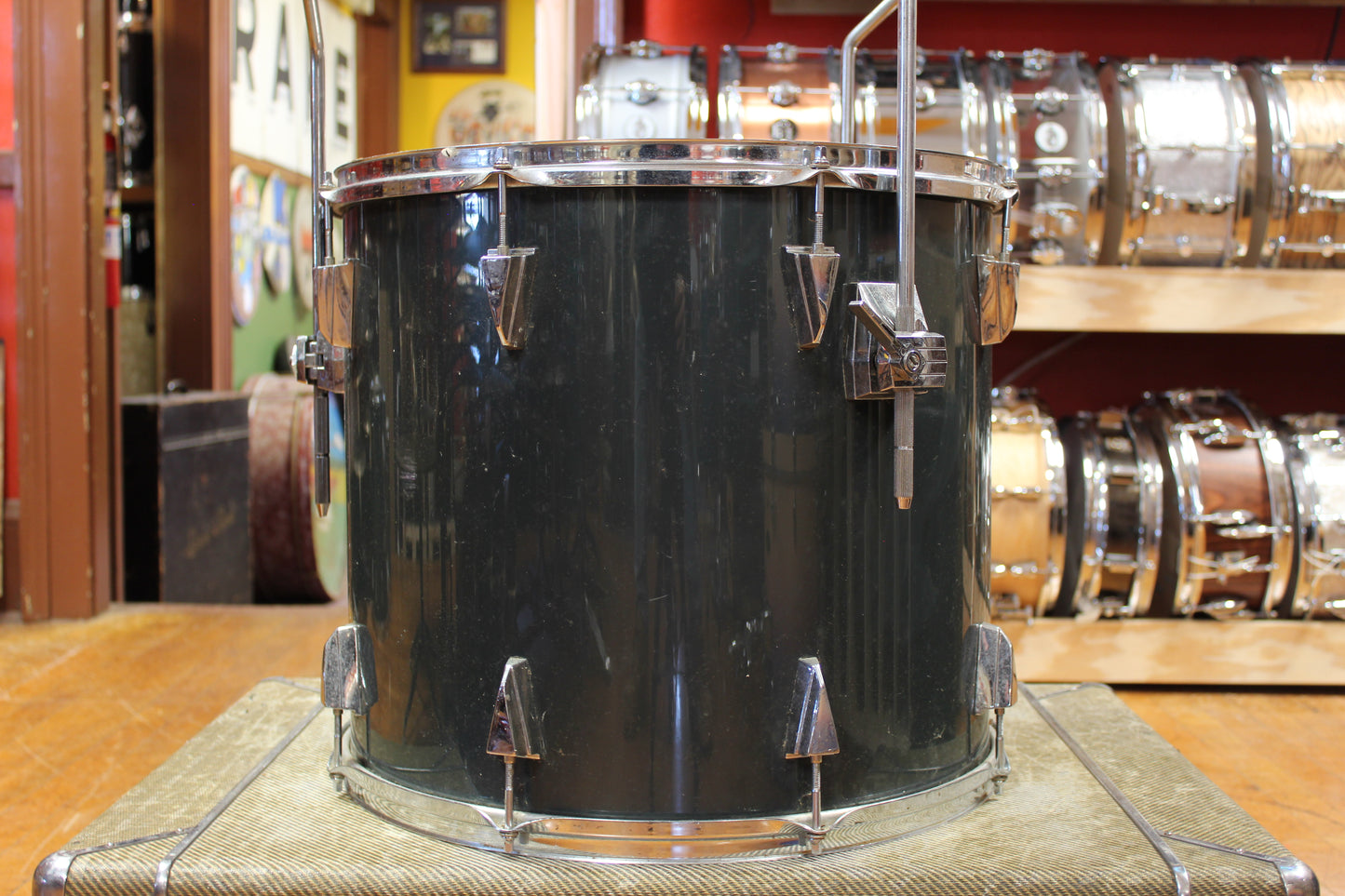 1980s Tama Granstar Outfit in Gun Metallic Grey 16x22 12x13 16x16 16x18