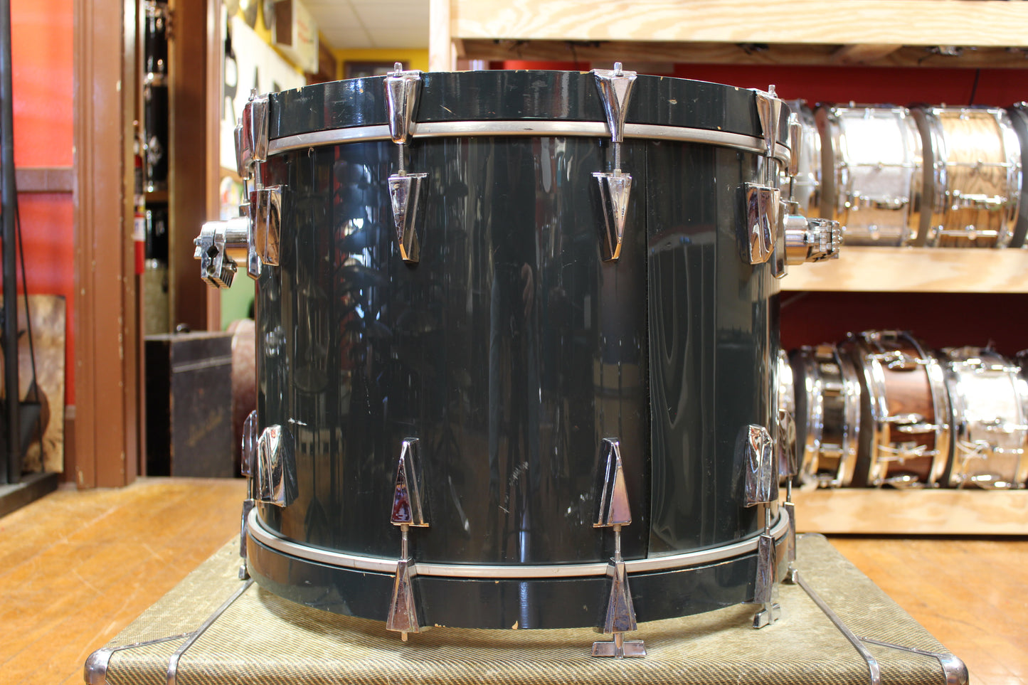 1980s Tama Granstar Outfit in Gun Metallic Grey 16x22 12x13 16x16 16x18