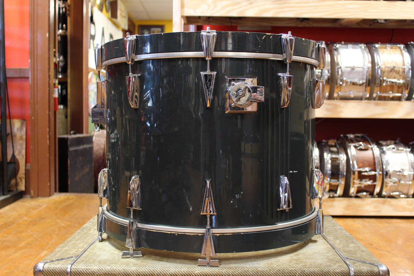 1980s Tama Granstar Outfit in Gun Metallic Grey 16x22 12x13 16x16 16x18