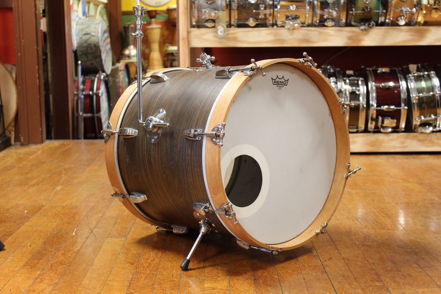 1960s "Rogers" Bop Kit in Walnut Stain Veneer 16x18 8x12 14x16