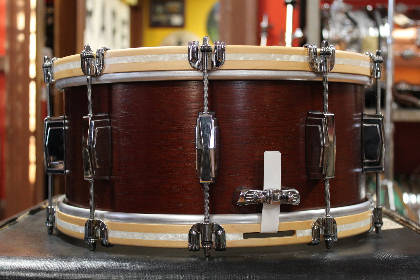 Ludwig Legacy Mahogany "Van Buren" 6.5x14 110th Anniversary Snare Drum in Mahogany Stain
