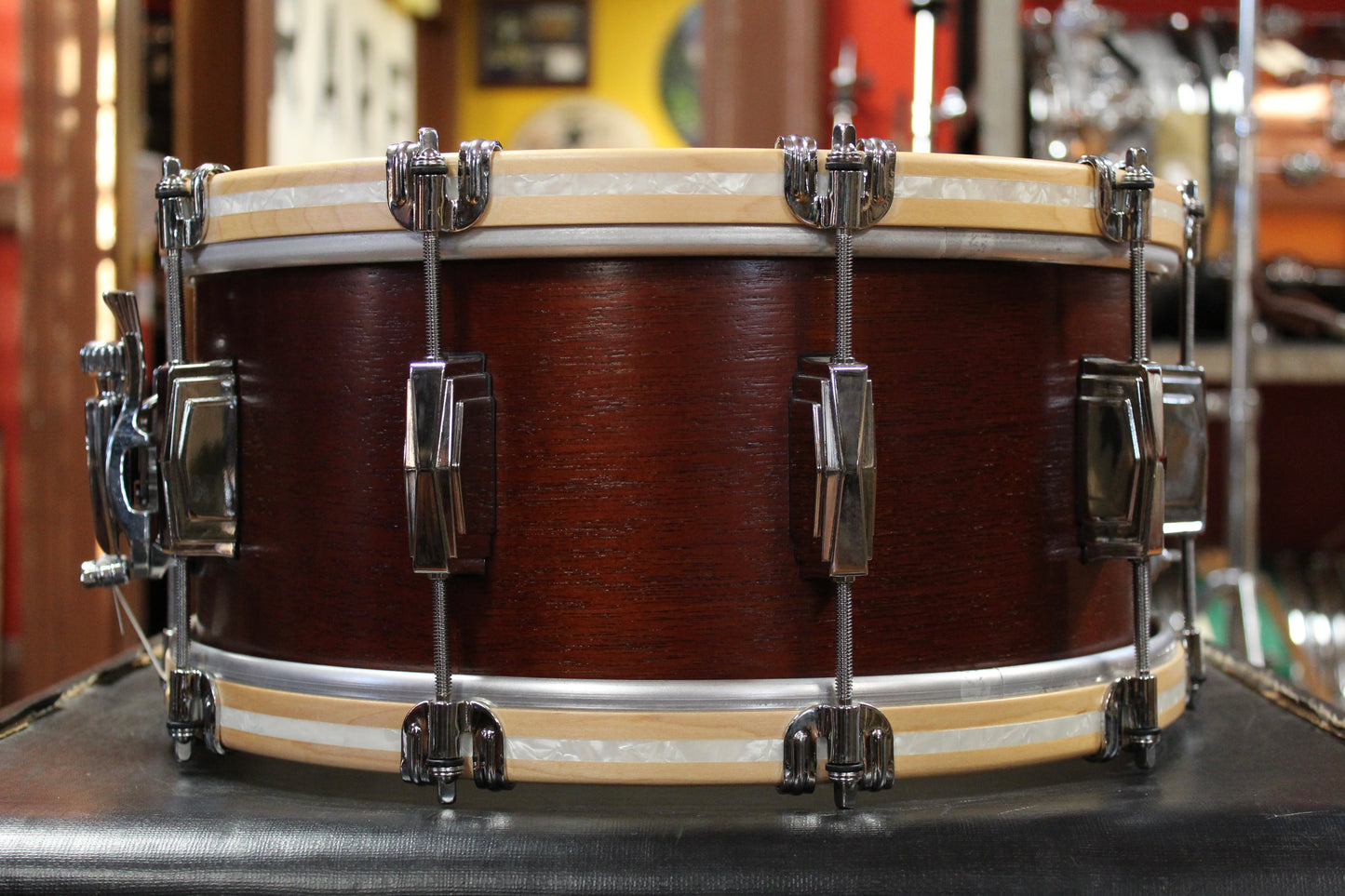 Ludwig Legacy Mahogany "Van Buren" 6.5x14 110th Anniversary Snare Drum in Mahogany Stain