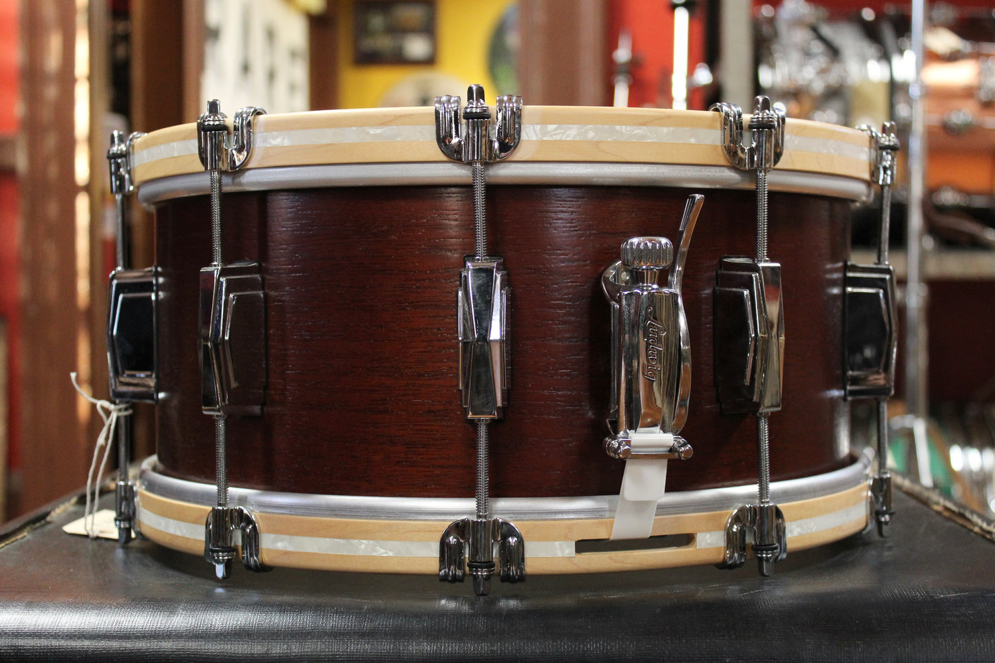 Ludwig Legacy Mahogany "Van Buren" 6.5x14 110th Anniversary Snare Drum in Mahogany Stain