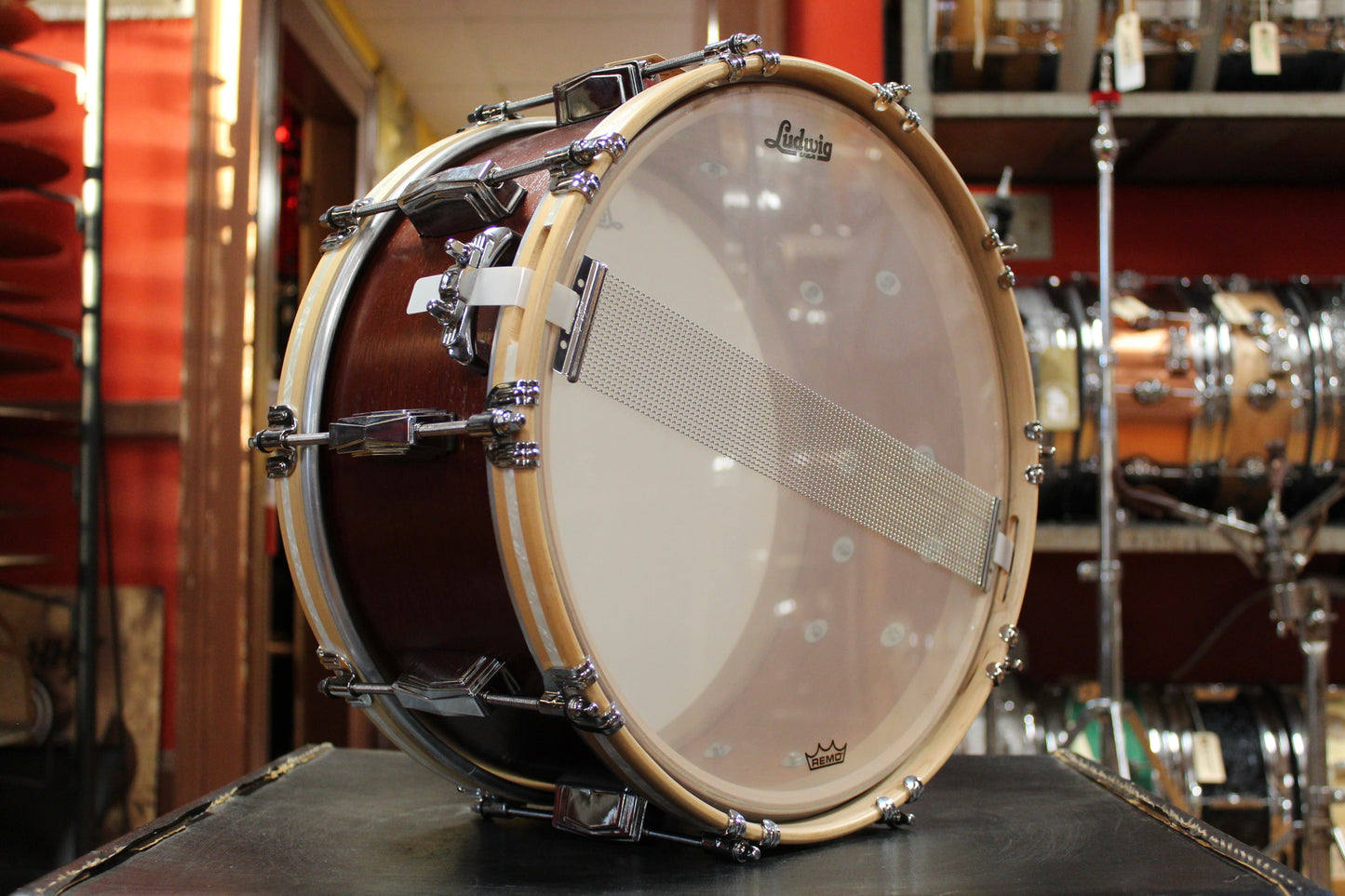 Ludwig Legacy Mahogany "Van Buren" 6.5x14 110th Anniversary Snare Drum in Mahogany Stain