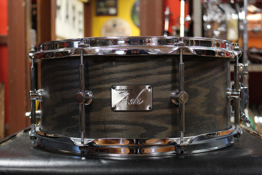 Canopus 6x14 Ash Snare Drum in Blackish Ash Oil Finish