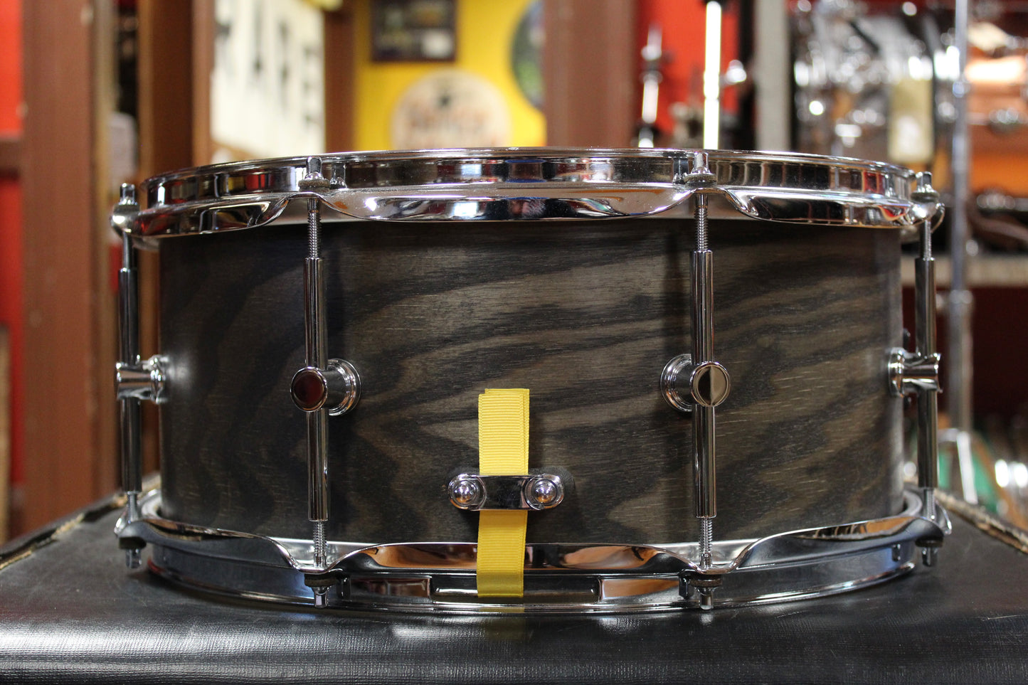 Canopus 6x14 Ash Snare Drum in Blackish Ash Oil Finish