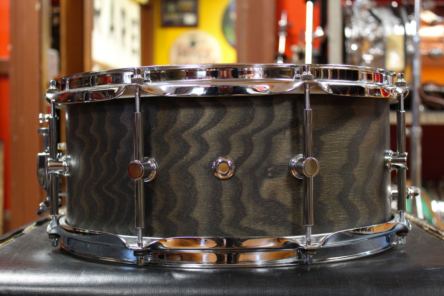 Canopus 6x14 Ash Snare Drum in Blackish Ash Oil Finish