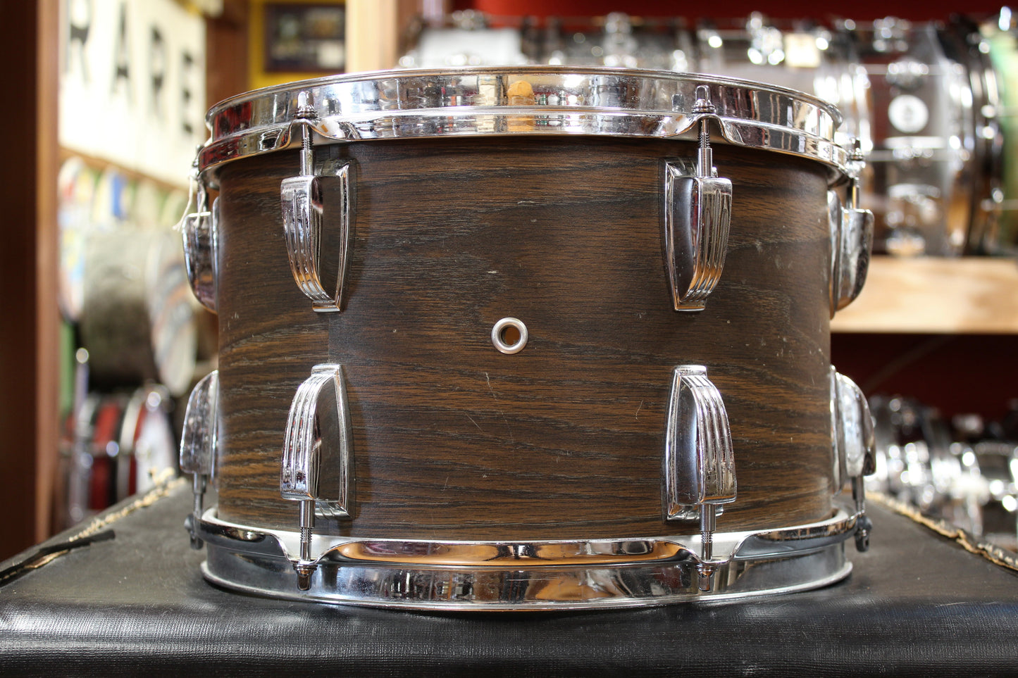 1960s "Rogers" Bop Kit in Walnut Stain Veneer 16x18 8x12 14x16