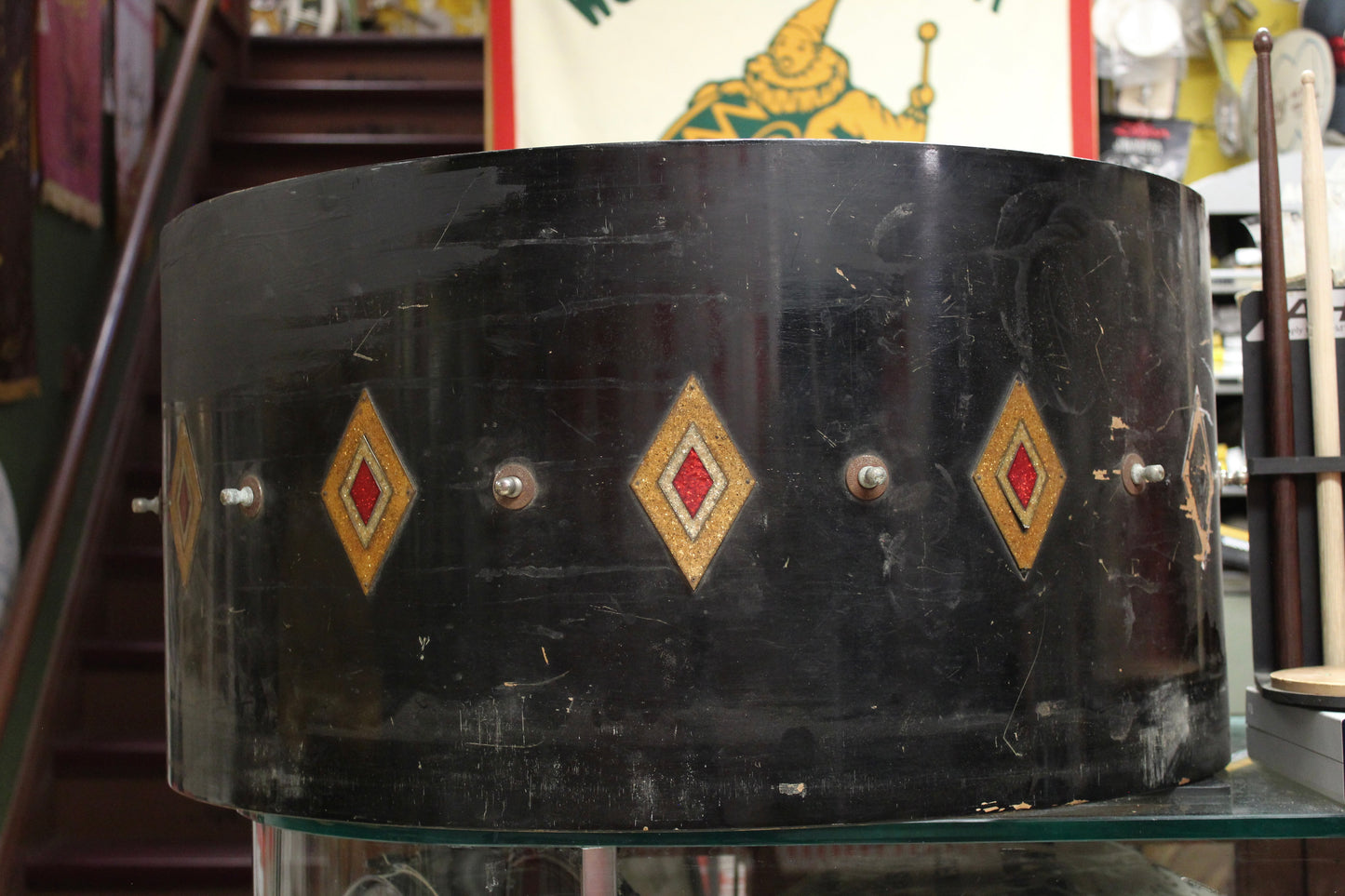 1930s Slingerland 14x28 Bass Drum Shell in Full Dress