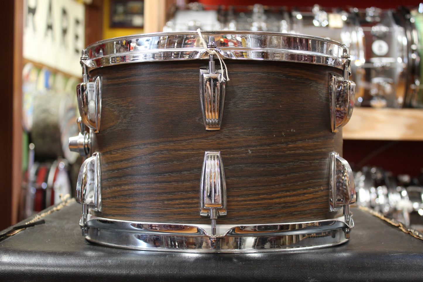 1960s "Rogers" Bop Kit in Walnut Stain Veneer 16x18 8x12 14x16