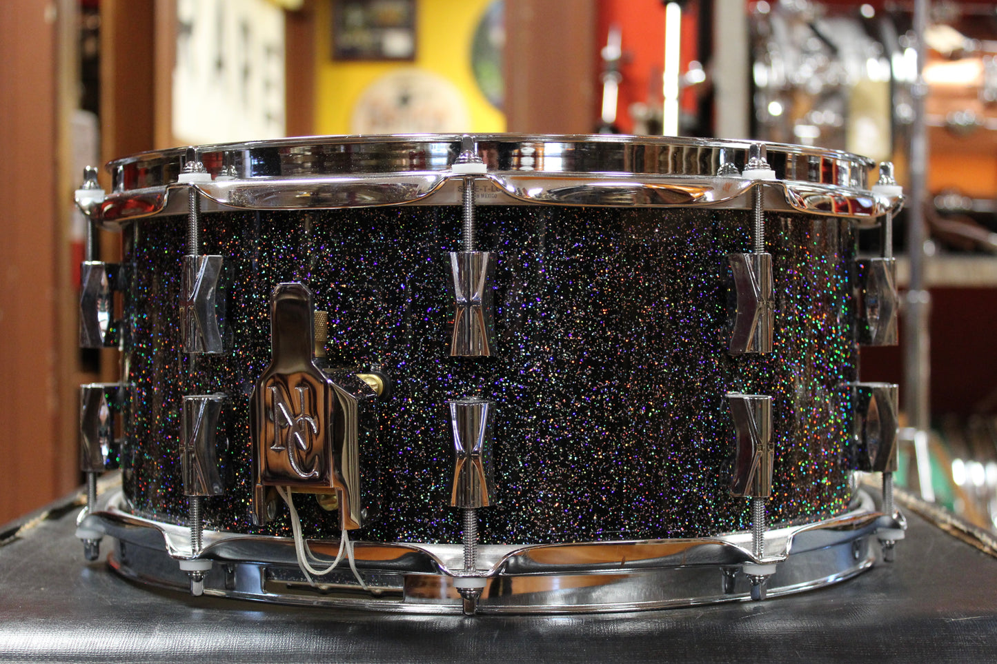 Noble & Cooley CD Maple 6.5"x14" Snare Drum in Rainbow Sparkle Lacquer
