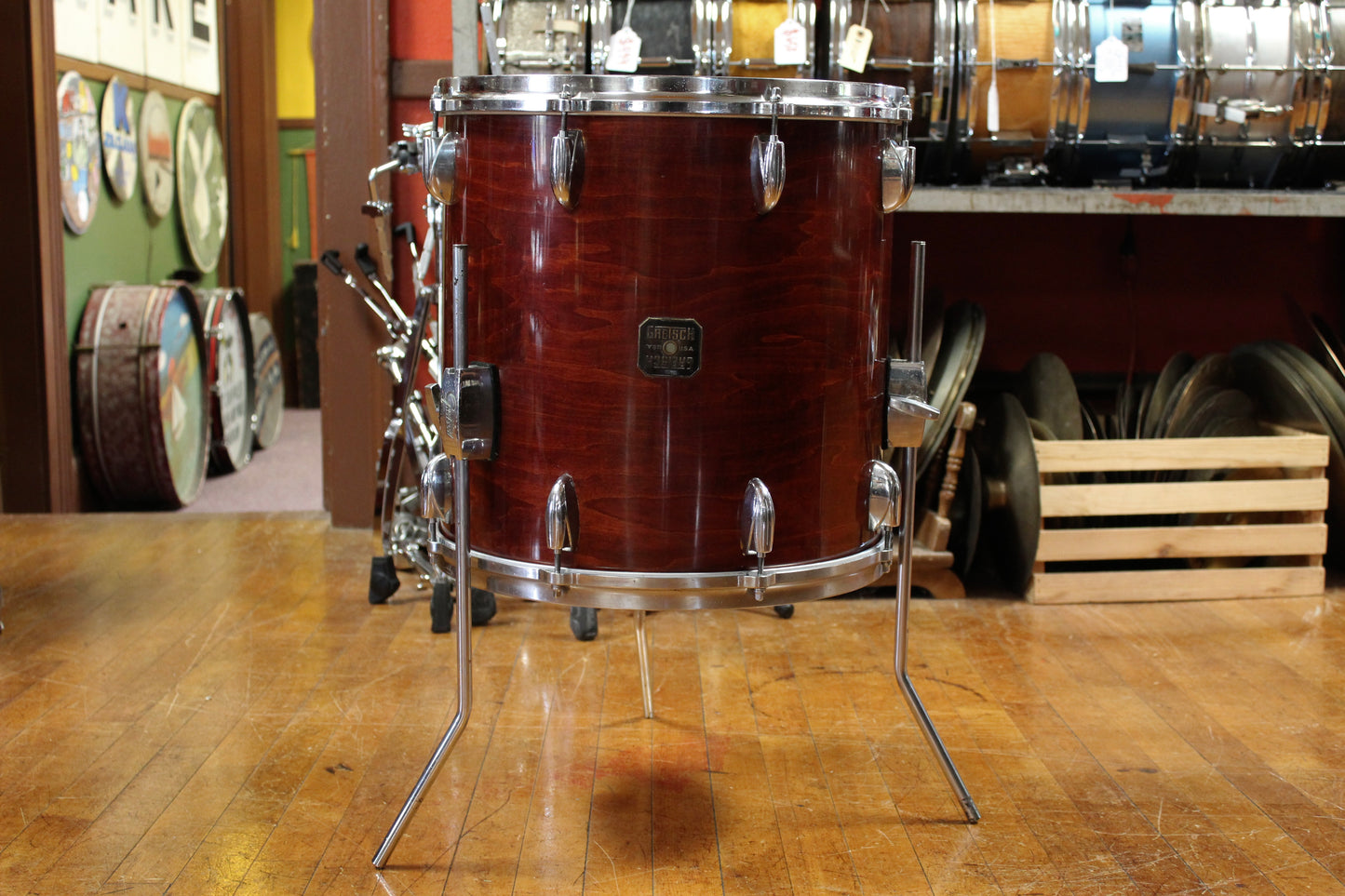 1980's Gretsch USA Outfit in Walnut Gloss 16x20 8x10 10x12 11x13 12x14 16x16