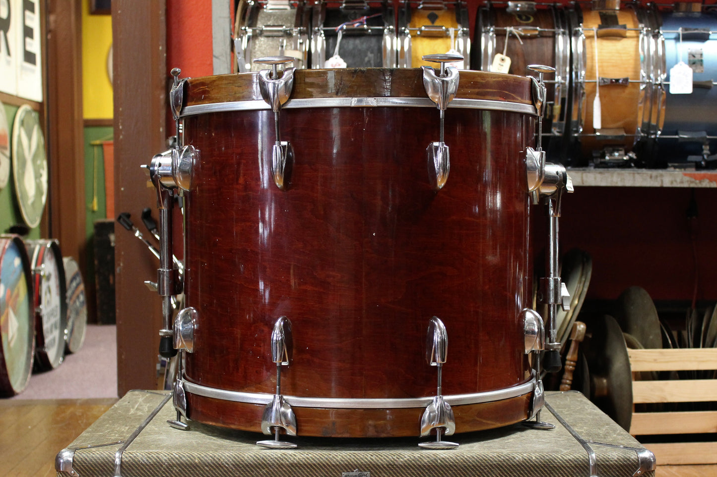 1980's Gretsch USA Outfit in Walnut Gloss 16x20 8x10 10x12 11x13 12x14 16x16