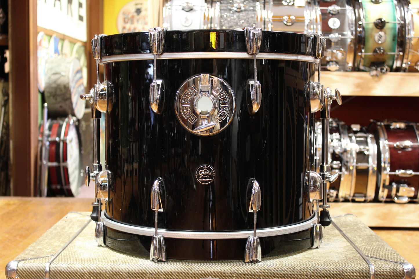 Gretsch Renown Outfit in Black Lacquer 14x18 8x12 14x14