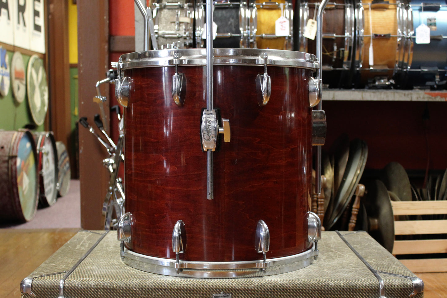 1980's Gretsch USA Outfit in Walnut Gloss 16x20 8x10 10x12 11x13 12x14 16x16