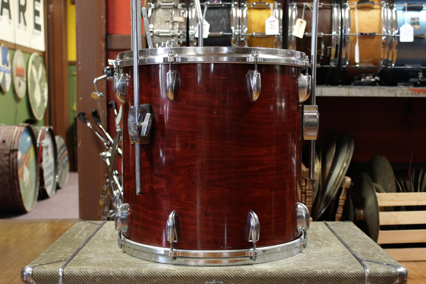 1980's Gretsch USA Outfit in Walnut Gloss 16x20 8x10 10x12 11x13 12x14 16x16