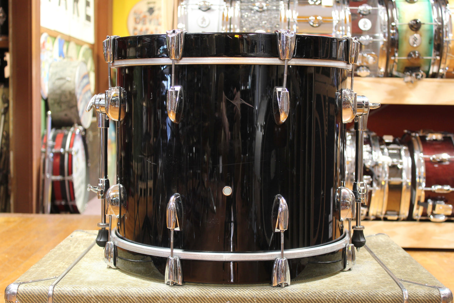 Gretsch Renown Outfit in Black Lacquer 14x18 8x12 14x14