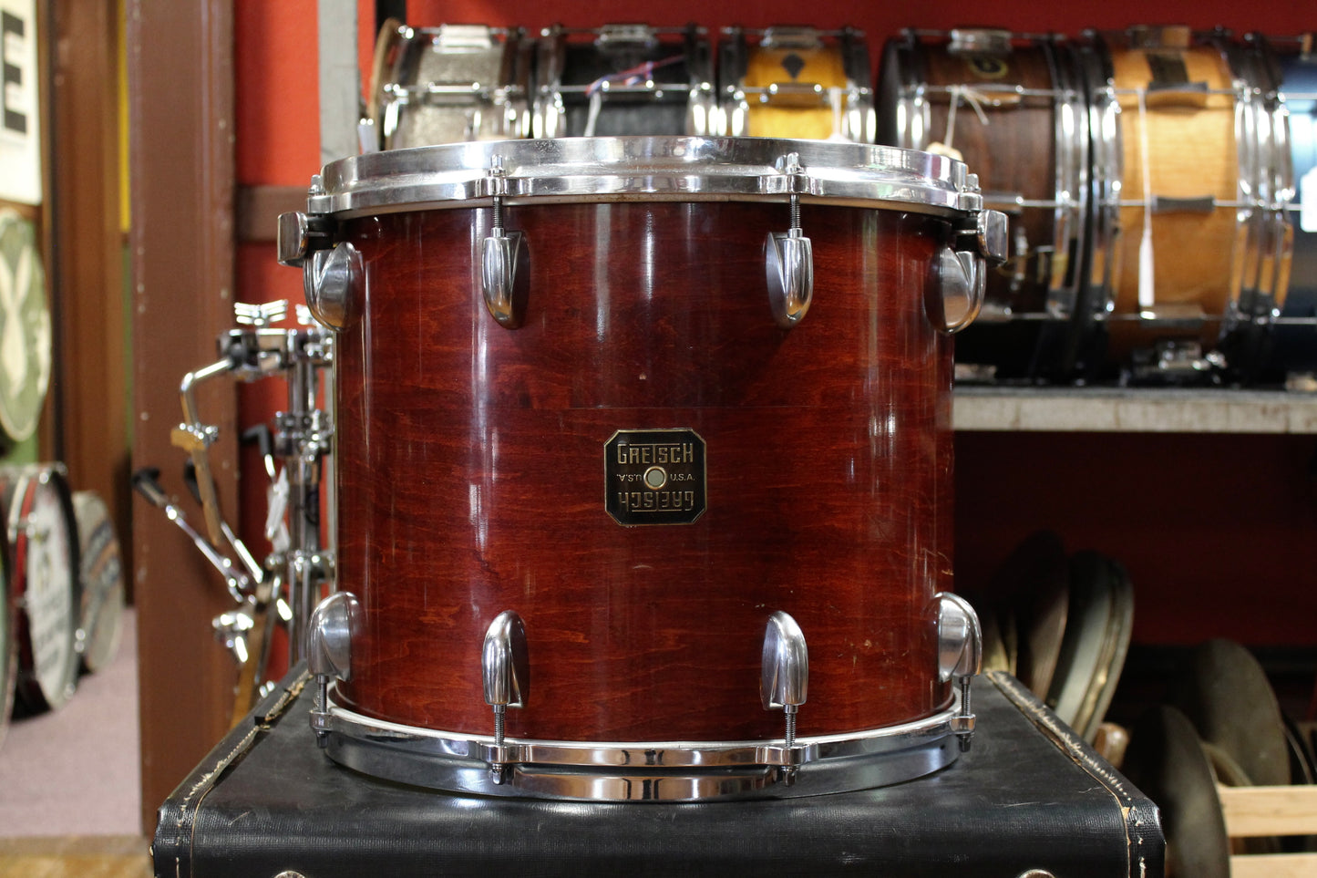 1980's Gretsch USA Outfit in Walnut Gloss 16x20 8x10 10x12 11x13 12x14 16x16