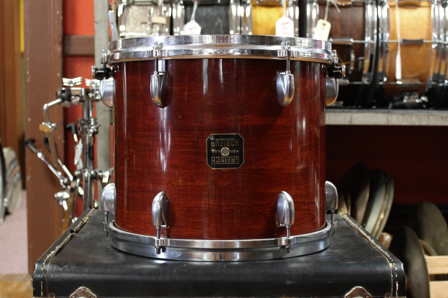 1980's Gretsch USA Outfit in Walnut Gloss 16x20 8x10 10x12 11x13 12x14 16x16