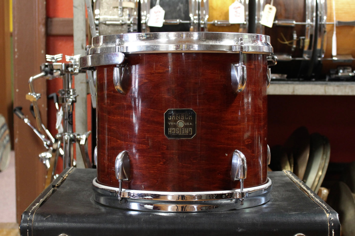 1980's Gretsch USA Outfit in Walnut Gloss 16x20 8x10 10x12 11x13 12x14 16x16