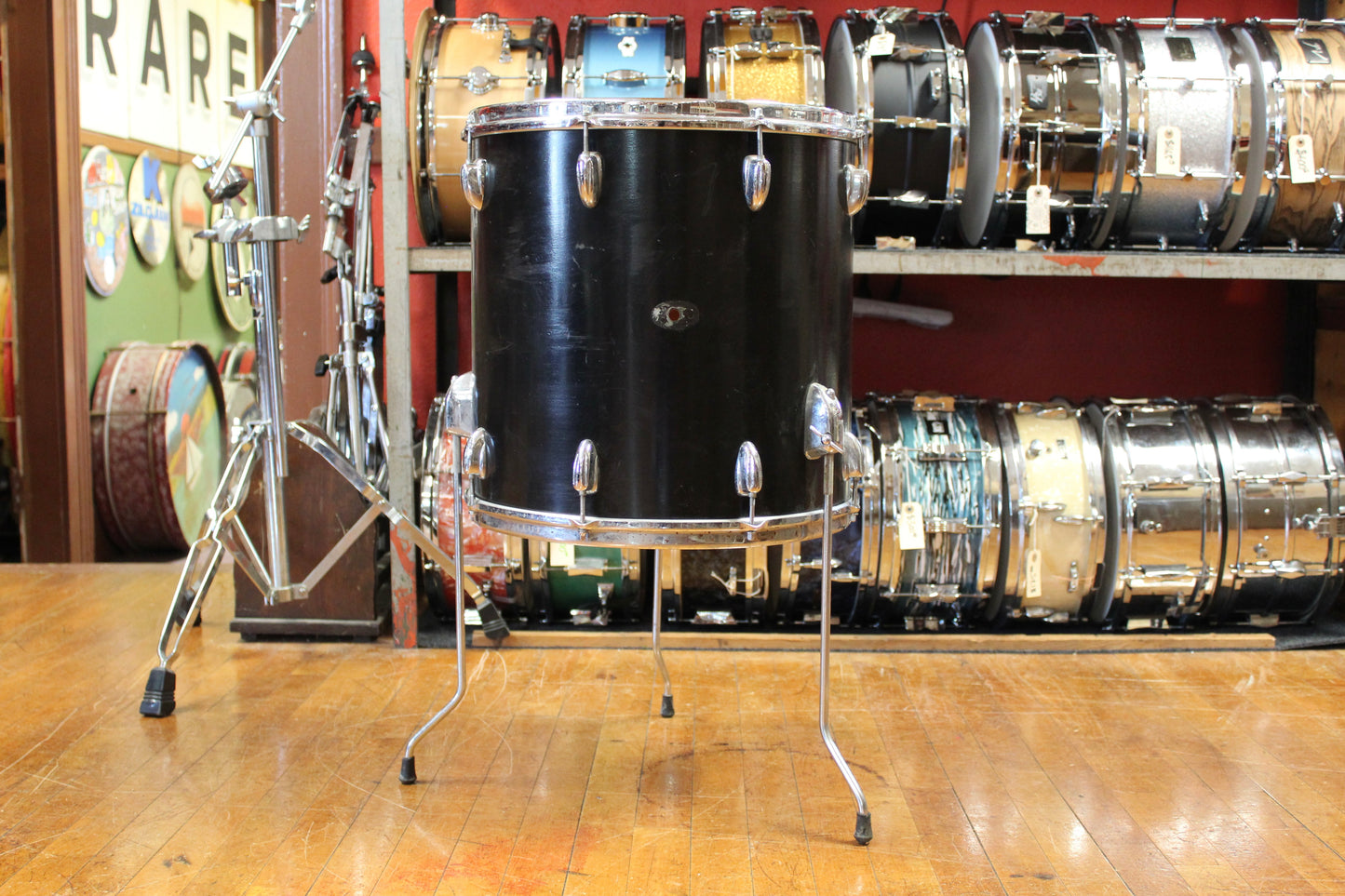 1960s Slingerland in Black 14x20 8x12 16x16