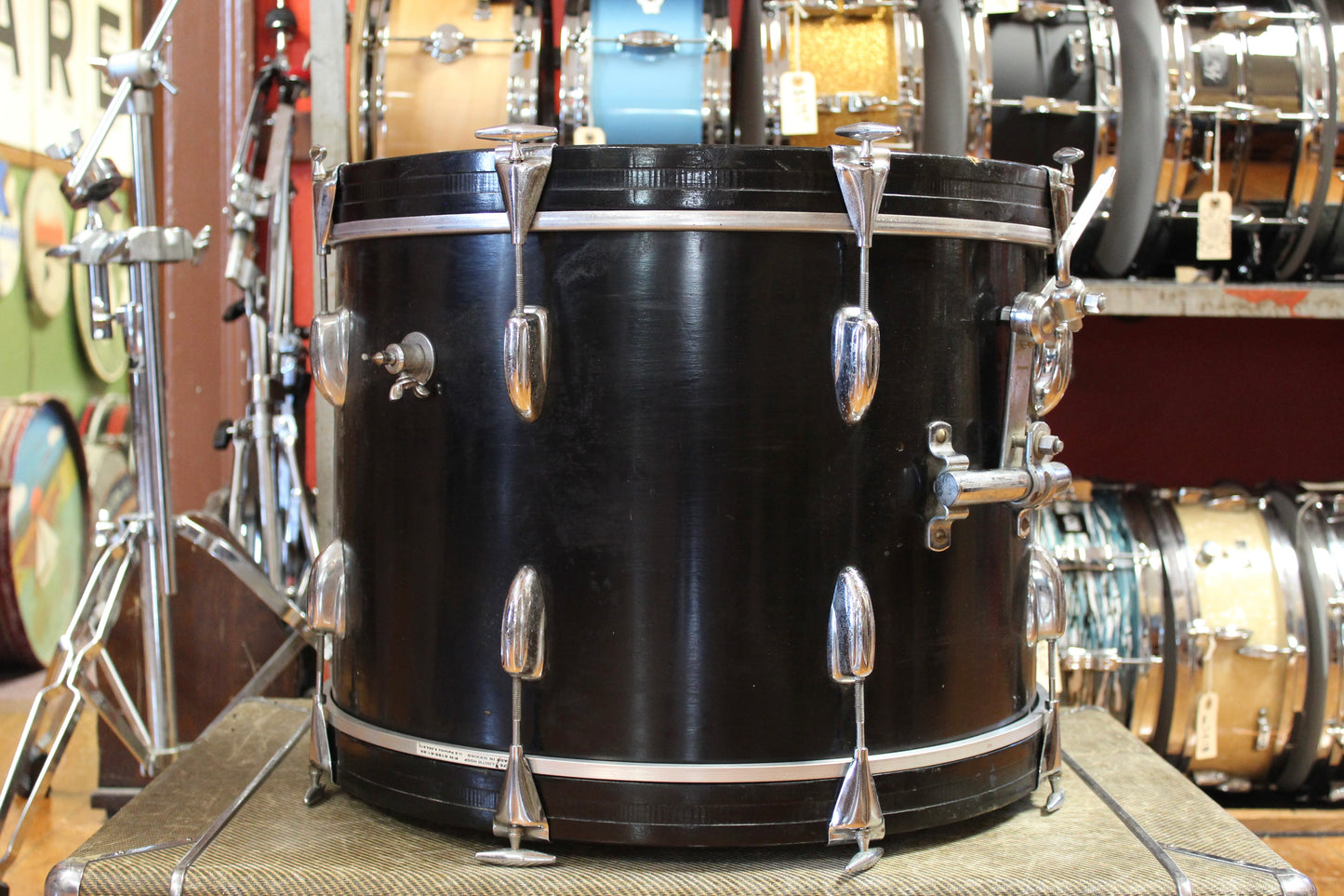 1960s Slingerland in Black 14x20 8x12 16x16
