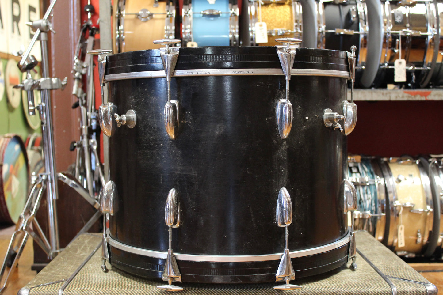 1960s Slingerland in Black 14x20 8x12 16x16
