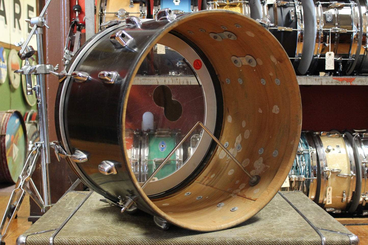 1960s Slingerland in Black 14x20 8x12 16x16