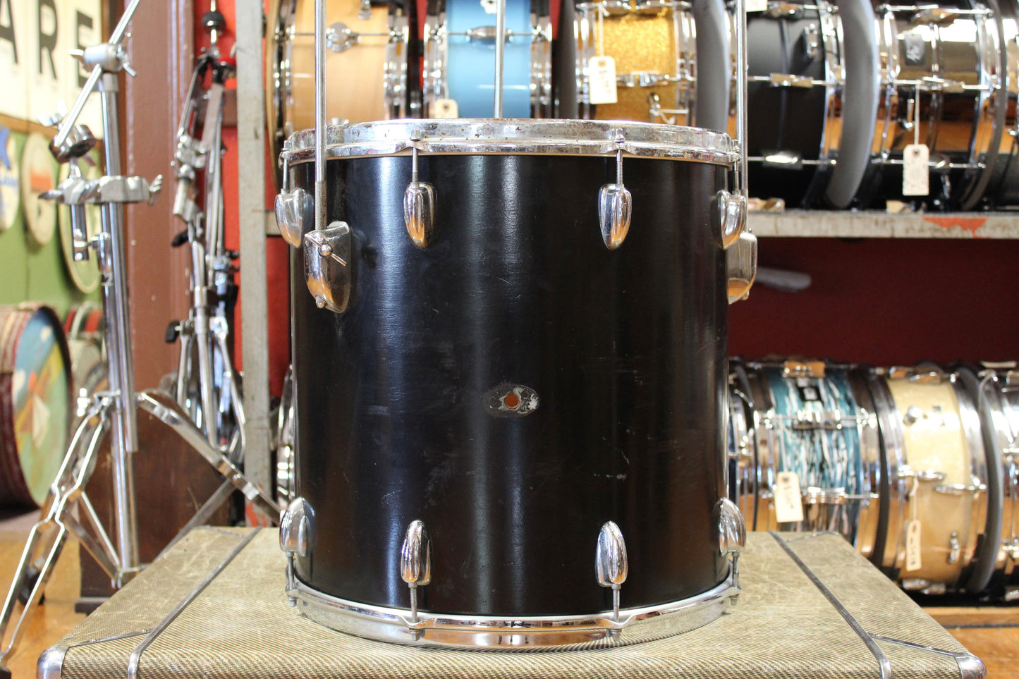 1960s Slingerland in Black 14x20 8x12 16x16