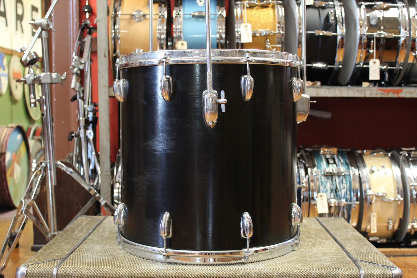 1960s Slingerland in Black 14x20 8x12 16x16