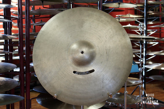 1960s A. Zildjian 21" Ride Cymbal 2400g - Repaired