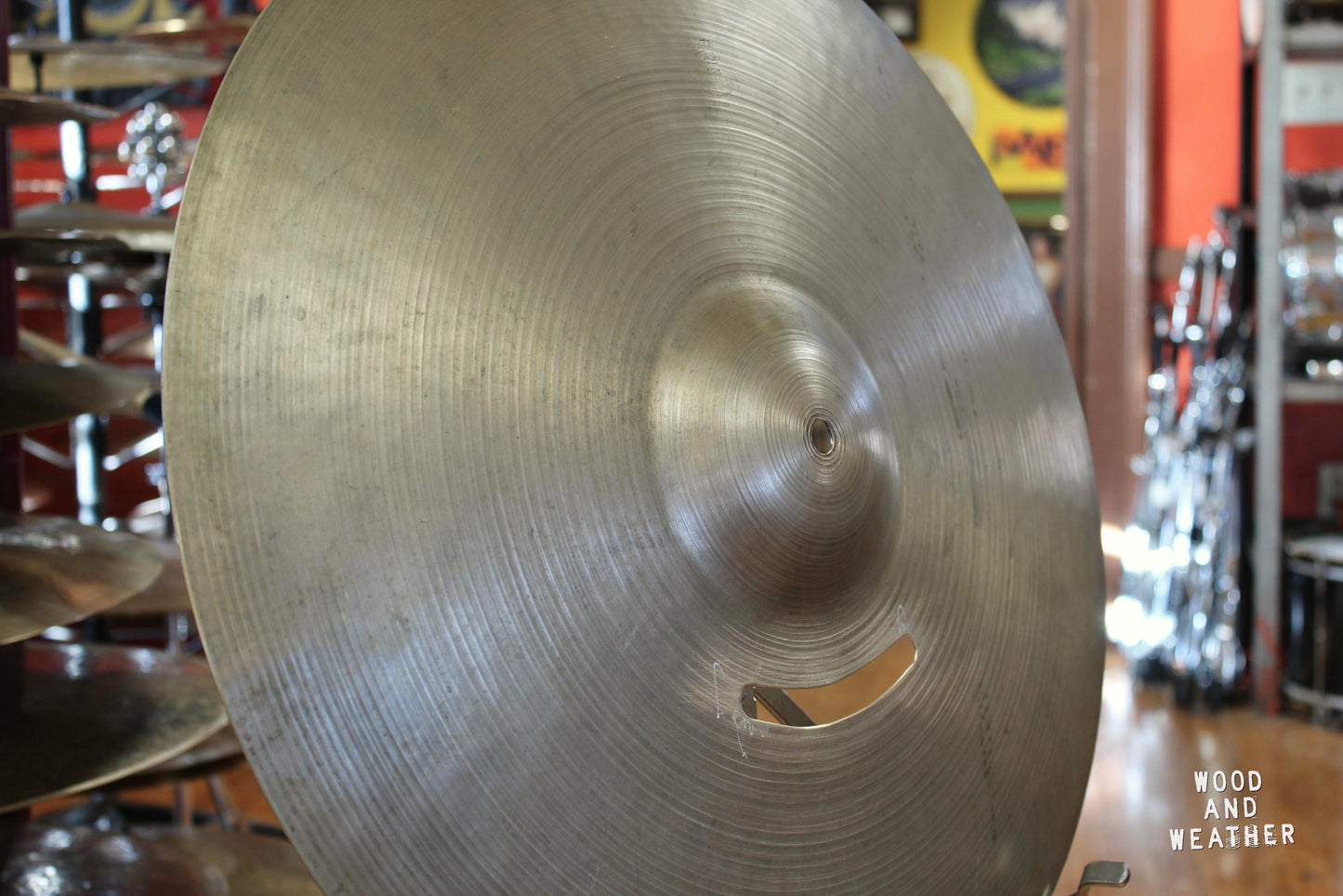 1960s A. Zildjian 21" Ride Cymbal 2400g - Repaired