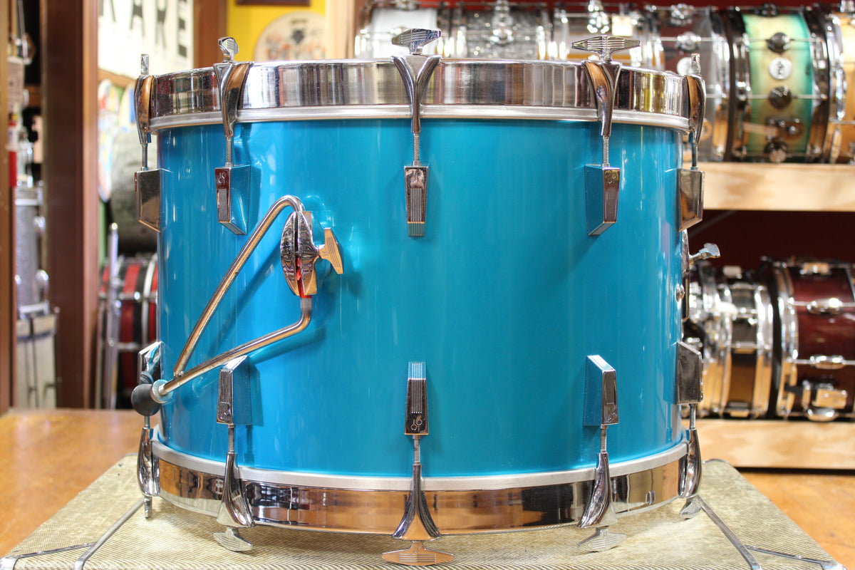 1970s Sonor Phonic Outfit in Metallic Blue 14x22 9x13 10x14 16x16
