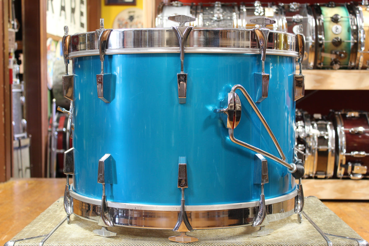 1970s Sonor Phonic Outfit in Metallic Blue 14x22 9x13 10x14 16x16